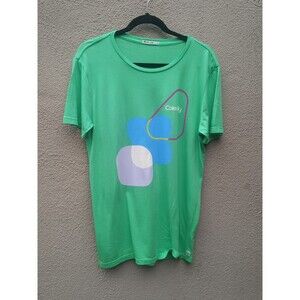 Marine layer mens SM signature crew Mid Century Graphic tee In Green Vintage